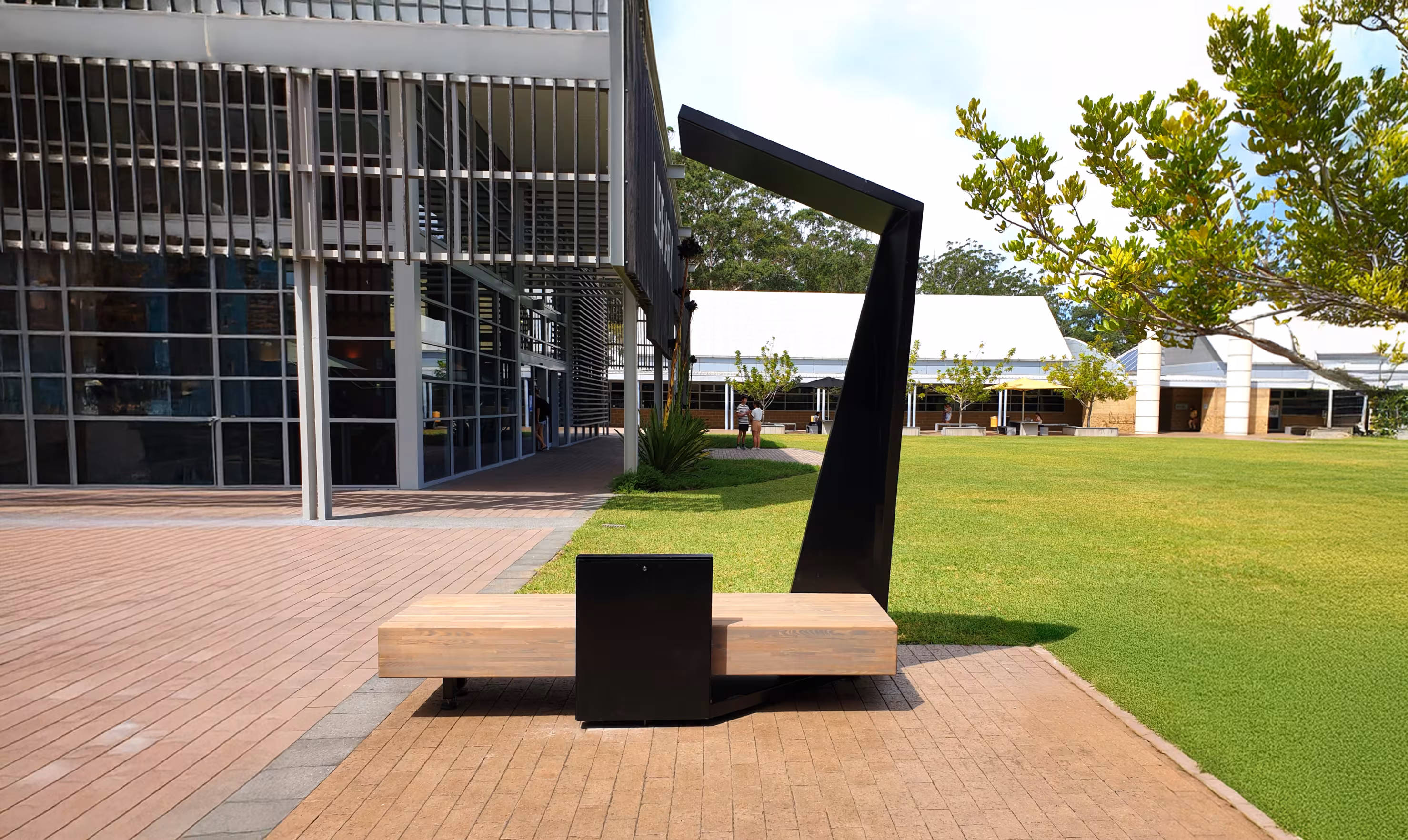 SmartBench 1 in a public space